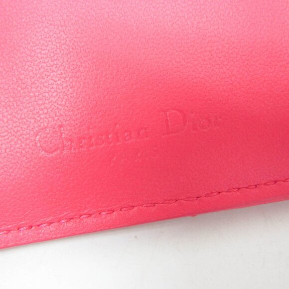 DIOR Pink Leather Wallet - Picture 11 of 13